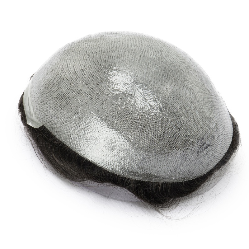 0608V|0.06-0.08 mm V - Loop | Bio - Skin - Haarsystem für Männer | Kein Glanz bei Licht, Paßt gut zu Ihrer Haut