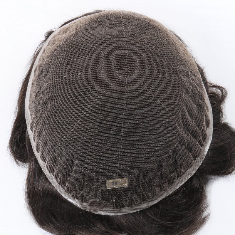 Full Swiss Lace| Haarsystem für kahle Männer | Vollständige Swiss-Lace-Basis | Ideal für einen aktiven Lebensstil