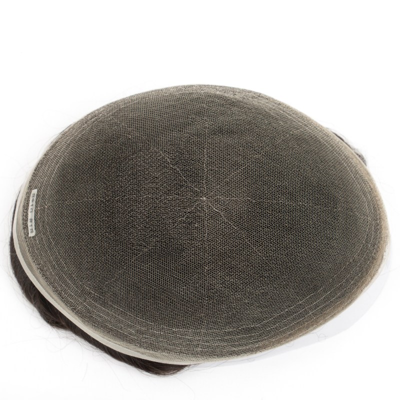 Full French Lace-Basis: Herren-Toupet | Full French Lace Base | Geeignet für feuchtes Klima