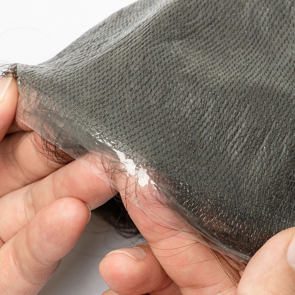 0304V| 0.03–0.04 mm V-Loop Herren-Haarsystem | Ultra-dünne Skin-Base, voll V-Loop, extrem natürlich & transparent