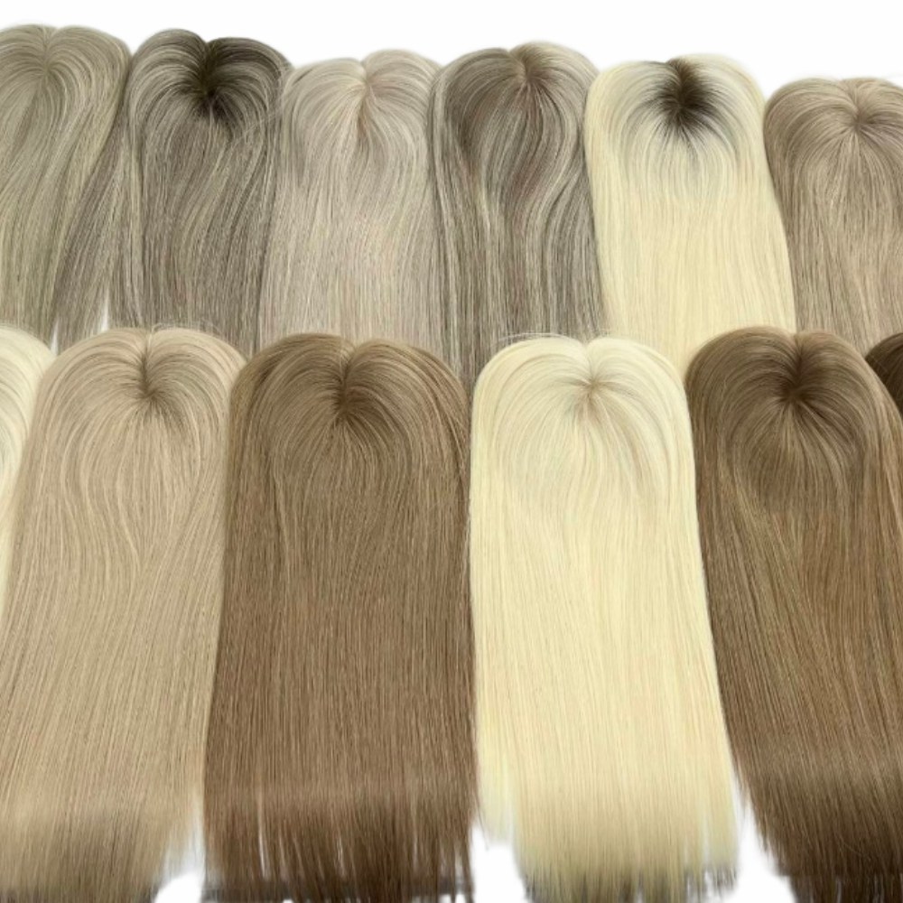 5''x5'' Mono| Feines Mono Hochwertiges Remy Echthaar-Haarteil für Damen mit feinem brasilianischem Remy Haar