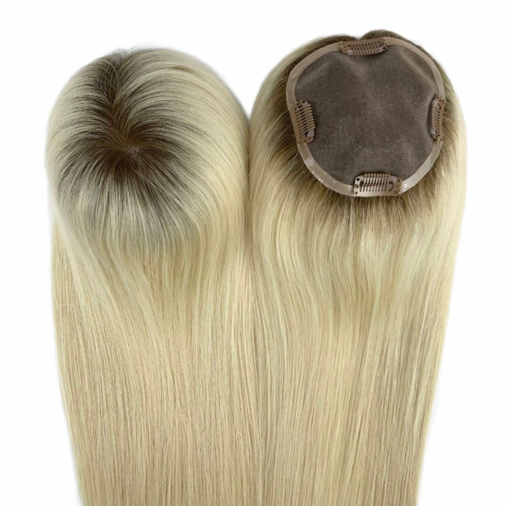 5''x5'' Mono| Feines Mono Hochwertiges Remy Echthaar-Haarteil für Damen mit feinem brasilianischem Remy Haar
